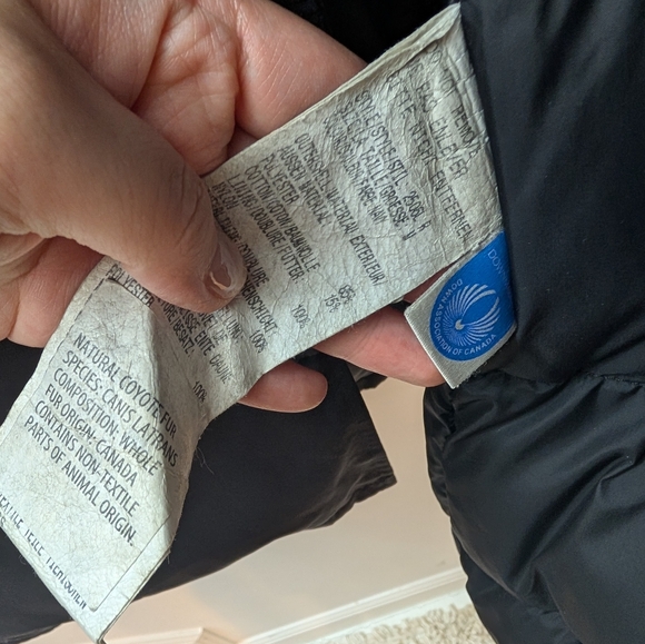 Canada Goose Kensington Parka Navy Jacket with Fur Size MD - Picture 6 of 13